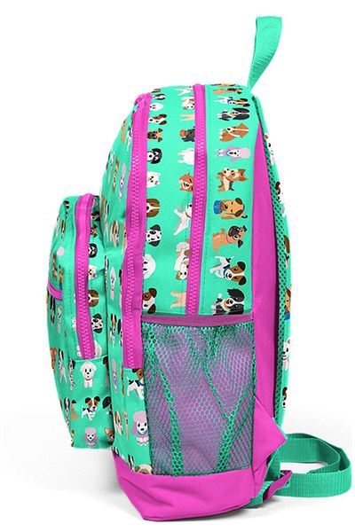 Coral High Cute Dogs Printed Școala Primară Și Rucsac Zilnic - Fată