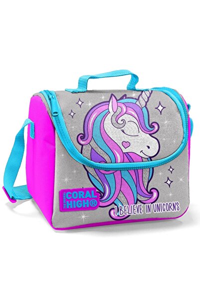 Coral High Pink Unicorn Sa deznom Termos Nutricion Torba - Devojčica