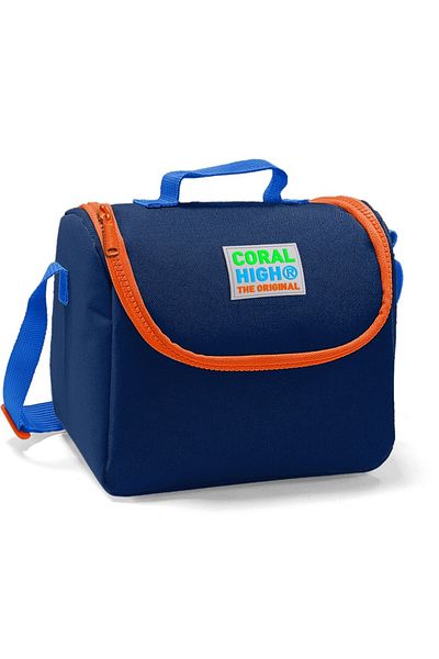 Coral High Navy Blue Thermos Lunch Bag - Boy