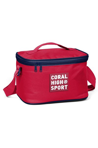 Coral High Sport Red Navy Blue Thermo Lunch Box 22892