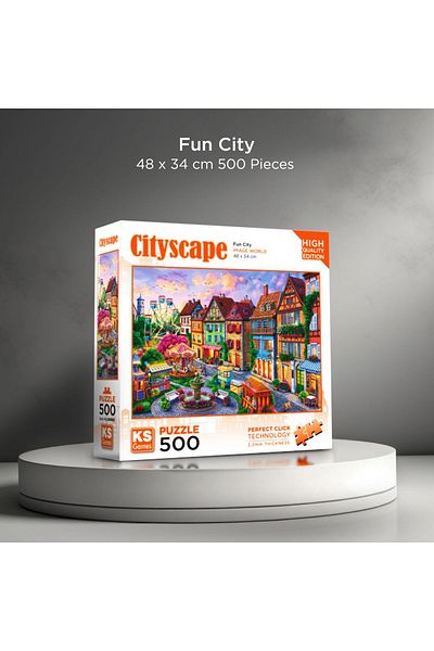 Ks Games 500 Piece Fun City Puzzle