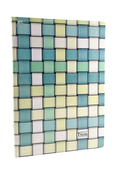 TNote Blocnotes cu copertă rigidă acoperită cu 120 de coli - verde - 17x24 cm