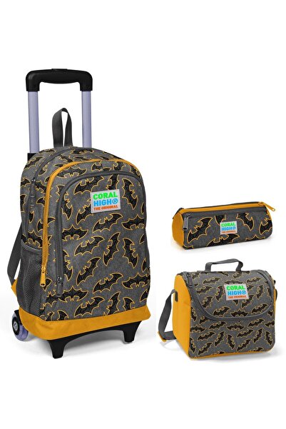 Coral High مجموعة حقيبة ممسحة للأولاد من بات - عجلات مضيئة