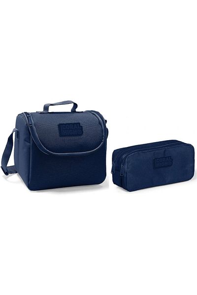 Yaygan Set cutie de prânz și suport stilou Coral High bleumarin - băiat