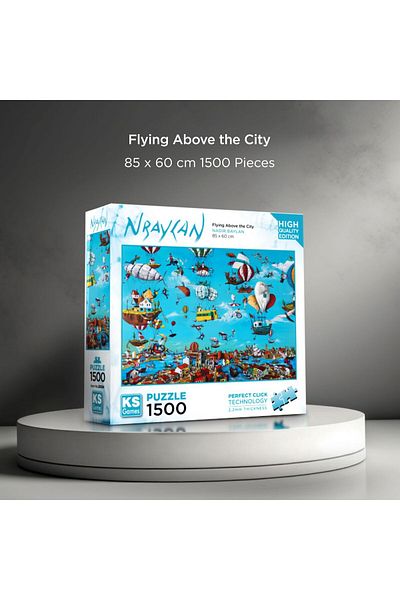 Ks Games 1500 Piece Fly Over the City Puzzle