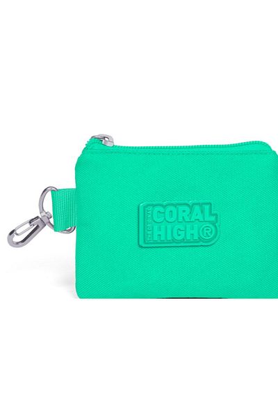 Coral High Зелена чанта за монети - Момиче