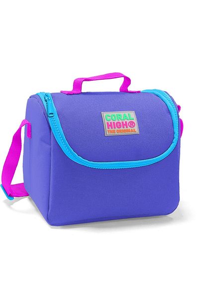 Coral High Purple Thermos Lunch Bag - Girl