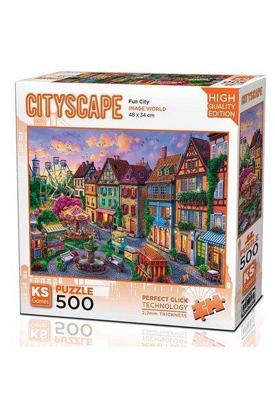 Ks Games 500 Piece Fun City Puzzle