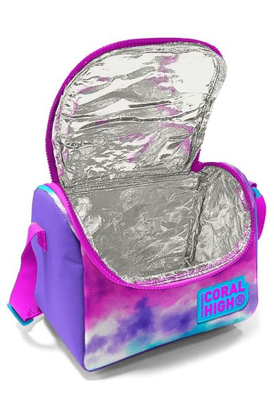 Coral High Set de cutie de prânz pentru fete cu unicorn înghețată roz violet