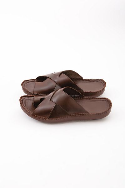 KEMAL TANCA Men's Leather Daily Slippers 573 3348 Erk Trlk Y21