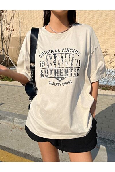 WNWGKN Tricou de damă oversize cu imprimeu original vintage