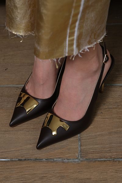 Sibel Durmaz Mina Brown Pointed Toe Stiletto Sandals