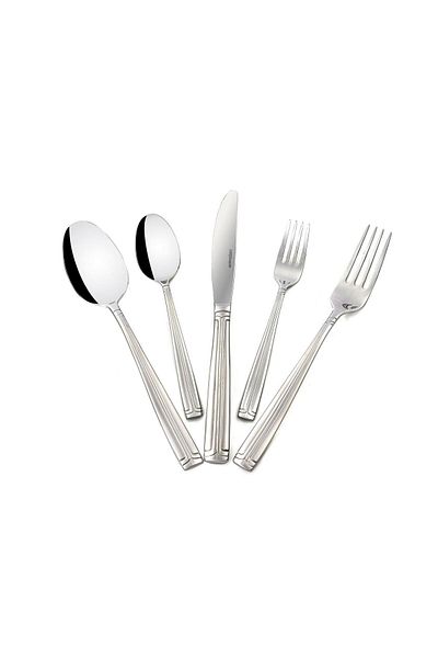 Mikasa Moor Dritto Silver 30 Piece Fork Spoon Knife Set