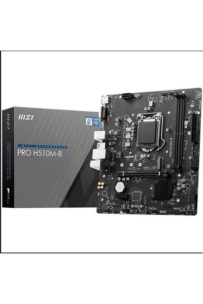 MSI INTEL PRO H510M-B DDR4 2933MHz DDR4 VGA HDMI M.2 HDMI VGA mATX 1200P (10-11Generation)