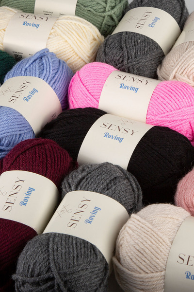 SENSY Roving Hand Knitting Yarn 5 Pieces Scarf Beanie Yarn Sweater Poncho Yarn Cardigan Yarn Wool Knitting Yarn