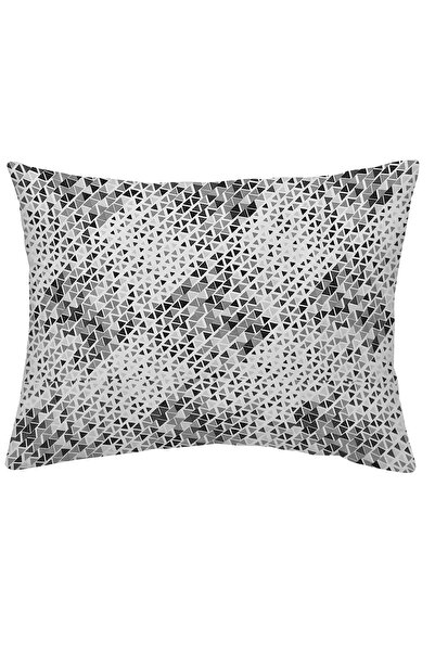 makiteks Cotton Polycotton Geometric Triangles 160x200+2*(50x70) Double Elastic Sheet Set