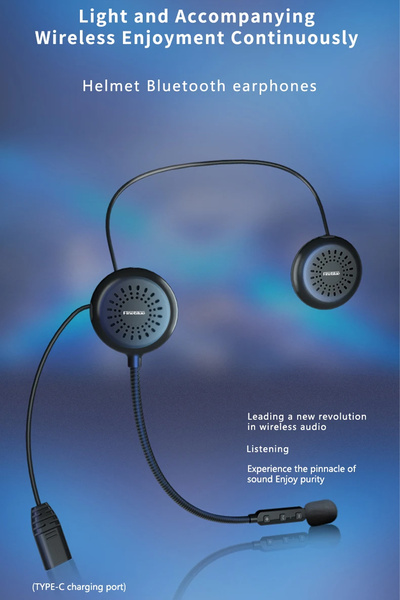 TECHNOMEN Motor Kurye Bluetooth Motosiklet Kask Kulaklığı Otomatik Cevaplama Su Geçirmez Kulaklık