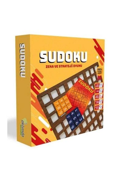 Nostaljik Lezzetler Sudoku (Wood) Intelligence and Strategy Game (28Cmx28Cm)