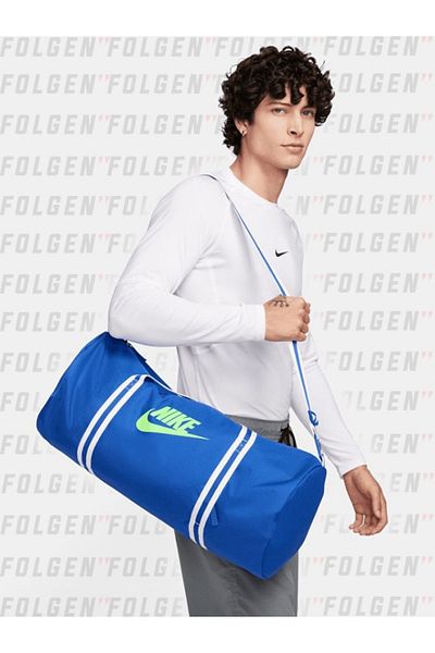 Nike Sportswear NK Heritage Duff Blue Unisex Sports Bag