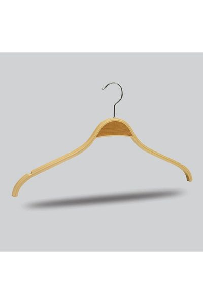 NYN Wooden Blouse Shirt Hanger Natural Color