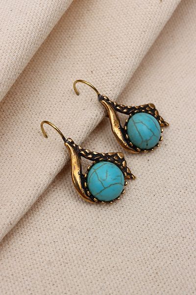 Süspüs Accessories AUTHENTIC EARRING WITH TURQUOISE STONES