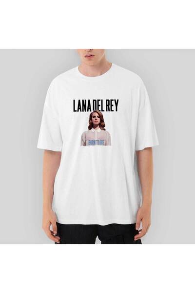 Z zepplin Lana Del Rey Born To Die Oversize White T-Shirt