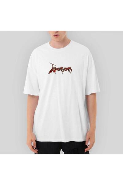 Z zepplin Venom Fire Logo Oversize White T-Shirt