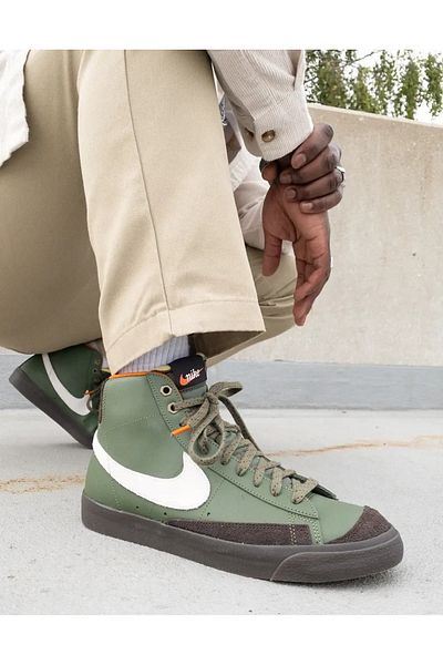 Nike Blazer Mid '77 Vintage Unisex Verde Sneaker Sportie