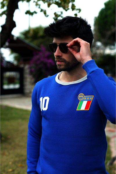 OFFSIDESIGN Azzurri - Ιταλία Ρετρό Φούτερ