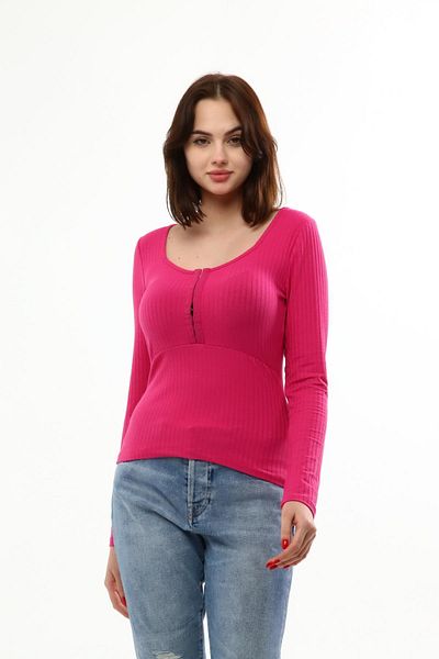 Miss Murem Hooked Blouse-fuchsia
