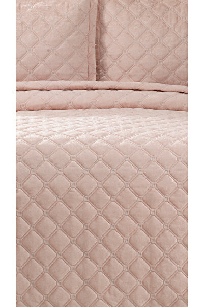 Royal Home Selen Kadife Çift Kişilik Yatak Örtüsü Seti