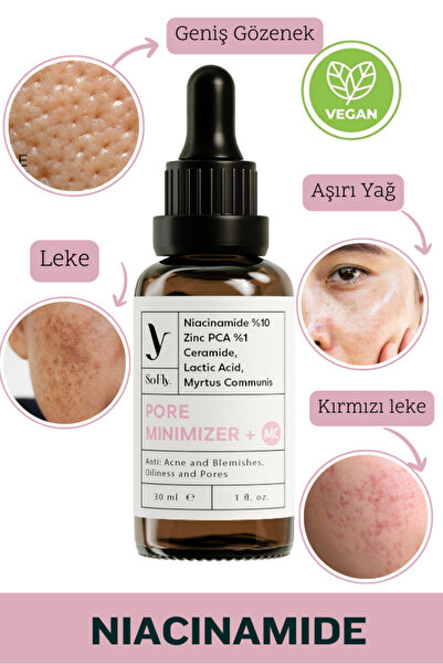 So Fly Pore Minimizer +mc Gözenek Sıkılaştırıcı Niacinamide Serum 30ml