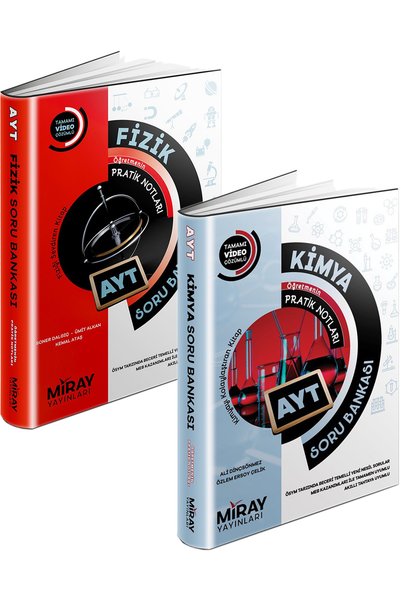 Miray Yayınları 2024 Miray Ayt Fizik Kimya Soru Bankası Seti (2 Kitap)