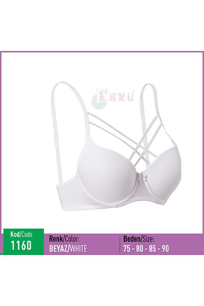 Ebru Women's Supported Cross Strap Bra