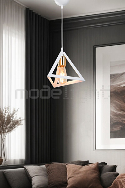 Modelight PRİZMA TEKLİ SARKIT BEYAZ GOLD LALELİ SALON-OTURMA ODASI-ÇOCUK ODASI-YEMEK-YATAK ODASI--ANTRE-MUTFAK