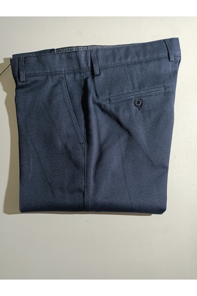 ATLIHAN klasik yan cep oxfort keten pantolon