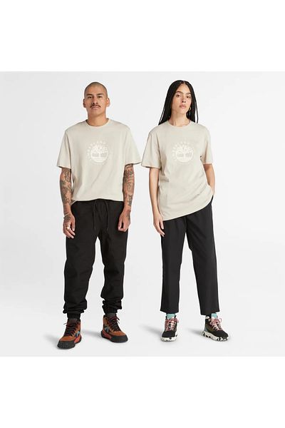 Timberland Ss Refibra Logo Graphic Tee Regular Men's Beige T-shirt Tb0a65xscy21