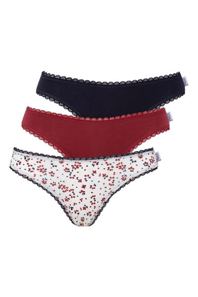 Veille Women's 3-Piece Red New Year's Special Gift Bikini Slip Panties, New  Year's Gift Panties, Fantasy New Year's Eve - Trendyol