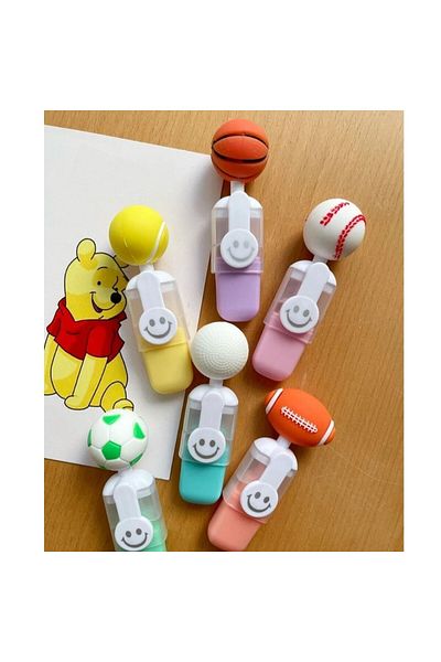 Çılgıntrend 6-Piece Highlighter Pen with Ball Figure