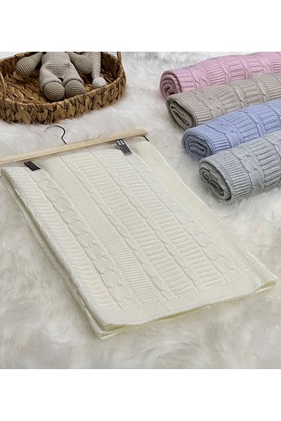 Home LITTLE LAND BARBED HAIR KNITTED KNITWEAR BABY BLANKET