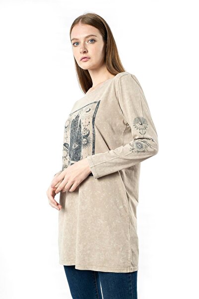 Miss Murem Belive In Magic Batıc Tunic-stone