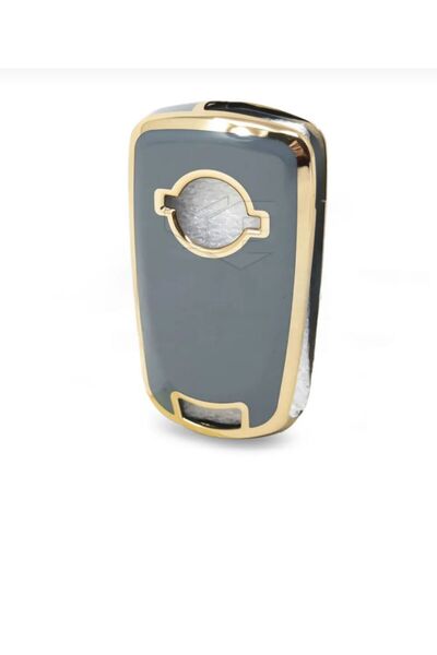 EBG İSTANBUL Opel Astra H Corsa D Carcasa cheii Nano Protectie cu 2 butoane Culoare Gri Aur