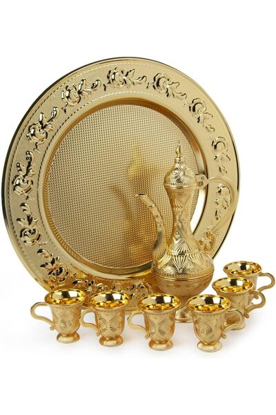 KT HOME Zemzem Set Glass Set Zemzem Water Set Decorative for 6 People