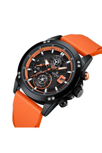 Naviforce Men's Wristwatch Function Silicone Cord 1915