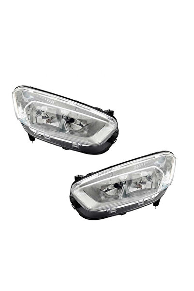 fkoto Courier Uyumlu Ön Far Takımı Motorlu Beyaz Zemin Eski Model 2014-2017