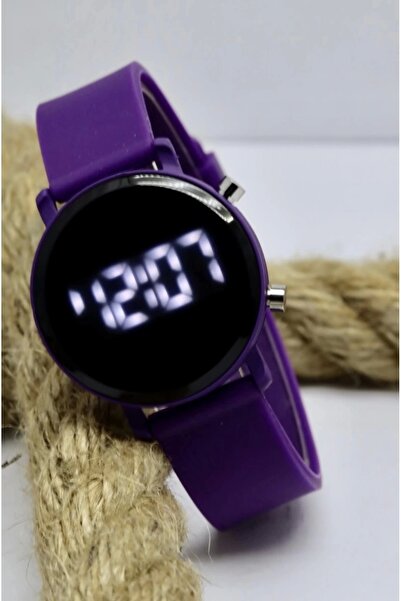 Şah-Mat Digital Purple Color Women's Wristwatch Shah-155