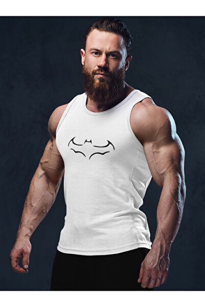 TREND ALİSSE Sports Athlete - Bat Printed Sports Athlete Fitness Gym Tank Top