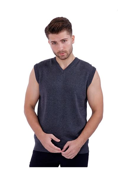Fashinyou Men's V-Neck Sweater