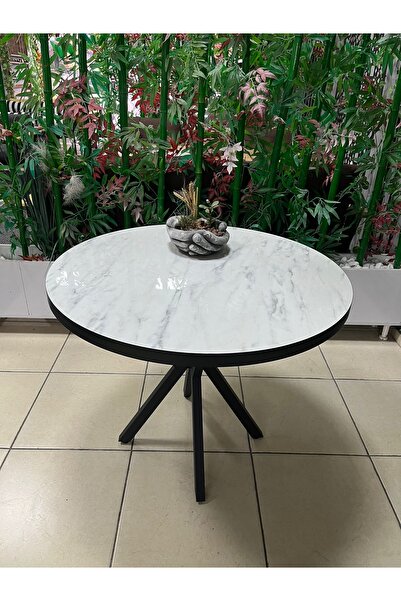 Royal Lotus Yuvarlak Mutfak Masası Lak Panel Highgloss