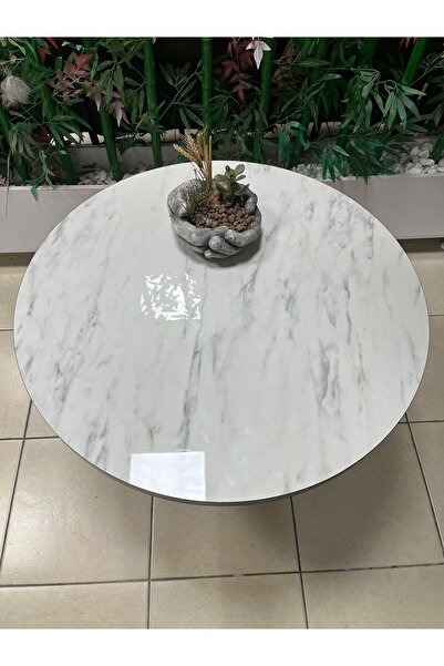 Royal Lotus Yuvarlak Mutfak Masası Lak Panel Highgloss